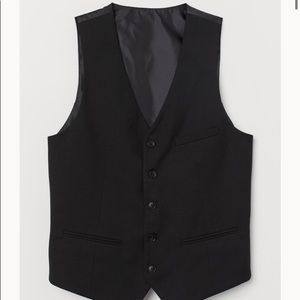 H&M Men’s Slim Fit Suit Vest in Black